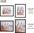 upsimples 11x14 Picture Frame, Display Pictures 8x10 with Mat or 11x14 Without Mat, Wall Hanging Photo Frame, Black, 1 Pack
